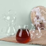 Demreya - 6'lı Kulplu Borosilikat Cam Çay Bardağı Şık Seti