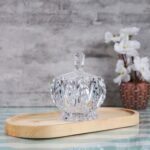 Armin -  Kapaklı Cam Şekerlik Lokumluk Şık İkramlık - Görsel 3