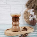 Aybike - Soğuk Kahve İçecek Meşrubat Pipetli Cam Bardağı