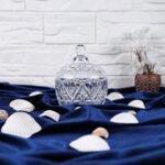 Nisa - Lüx Ve Şık Kapaklı Modern Cam Şekerlik - Ikramlık - Lokumluk