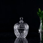 Elvin – Kapaklı Cam Şekerlik Lokumluk Şık İkramlık